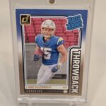 2024 Panini Donruss- Ladd McConkey #23 Throwback 22/100