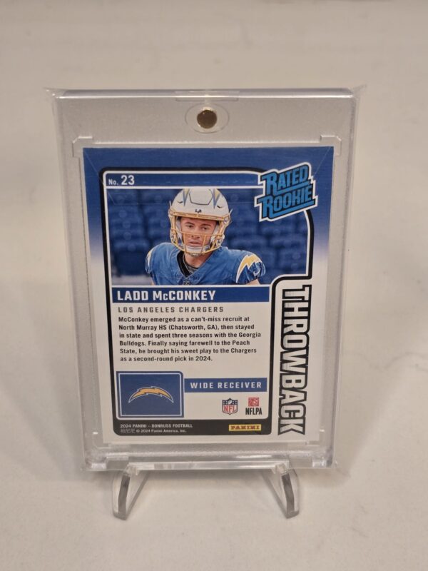 2024 Panini Donruss- Ladd McConkey #23 Throwback 22/100