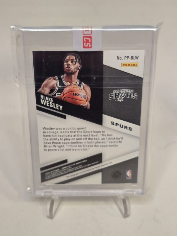 2022 Panini Donruss Elite Blake Wesley #PP-BLW RC 2/49 AUTO
